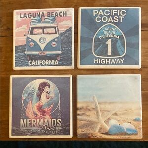 Laguna Beach Themed Coaster Set